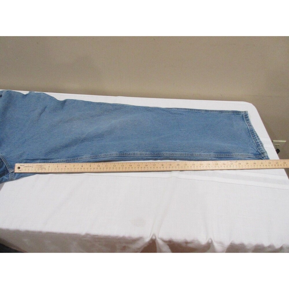 Carhartt Denim Jeans Men 46x34 Blue Relaxed Carpenter 100% Cotton - Picture 5 of 8